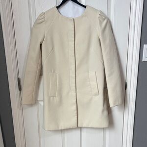 Elle Cream Trench Coat